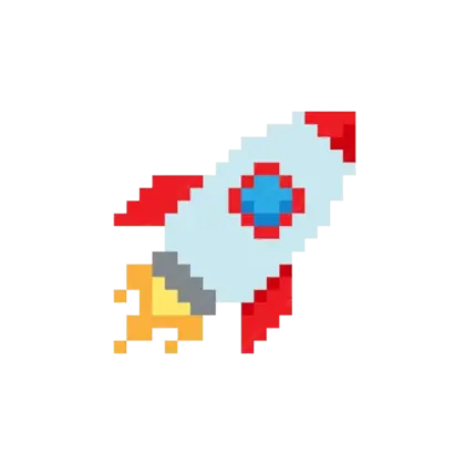 Rocket z gry Tetris Rush